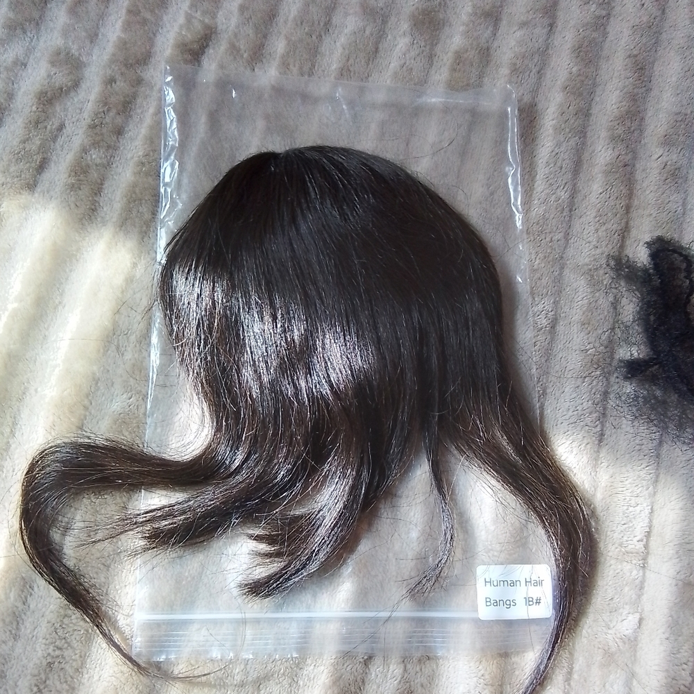 Human hair bangs